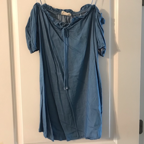 denim strapless dress sz medium - Picture 1 of 3